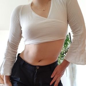 Brandy Melville wrap blouse